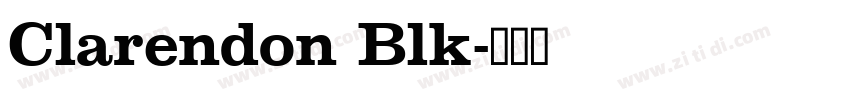 Clarendon Blk字体转换